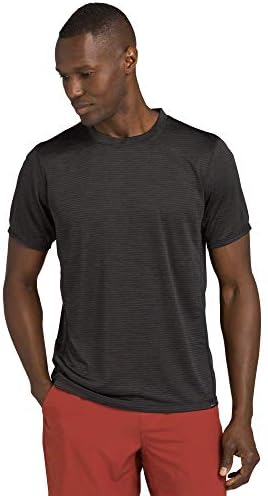prAna Men's Hardesty Shirt, Black Out, Small