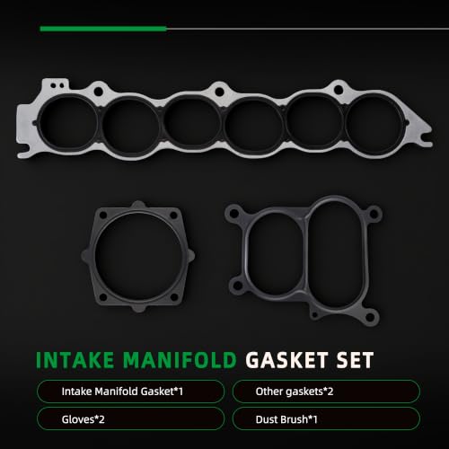 Image of Intake Manifold Gasket Set, for Infiniti I35 2002-2004, for Nissan Altima SE /Maxima /Murano /Quest, 2002-2009, 3.5L, OE MS96471, MS19260, 140328J105, 140328J10A, 01072100, AMS5542