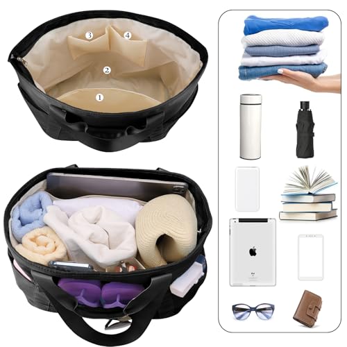 Beach Bags Pool Bags for Women, Waterproof Sandproof Beach Tote Bag with Zipper, Large Tote Bag for Gym Vacation Pool2