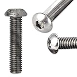 ✅ Schrauben-Typ: Linsenkopfschrauben M12 mit Innensechskant und Vollgewinde (Gewinde von der Spitze bis zum Kopf) 