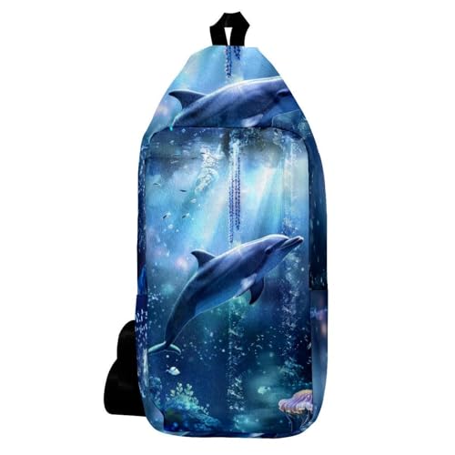 Mochila bandolera unisex ligera multicolor para senderismo y excursiones