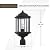 Sea Gull Lighting 82029-12 Kent Outdoor Post Lantern Outside Fixture, One - Light, Black
