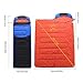 SUYUDD USB Heated Sleeping Bag for Adults, Lightweight Down Sleeping Bag Winter Comfy Electrical Sleeping Bag for Camping Hiking Outdoor Travel, (190+30)x75cm, Blue