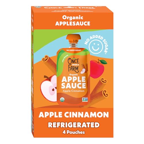ONCE UPON A FARM Organic Cinnamon Applesauce Multipack, 12.8 OZ