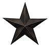 Home accent country black dimensional steel metal barn star wall decor antique black matte finish star wall decoration 18  urban country home decor