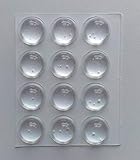 Topes elsticos, transparentes de 19,0 mm x 9,5 mm, 2190
