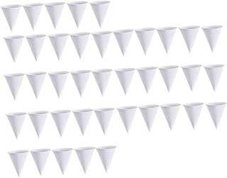 200Pcs Multipurpose Thicken Paper Cups Cone Shaped Drink Holders for Airports Dessert Shops Leak Design Creative Unique Appearance