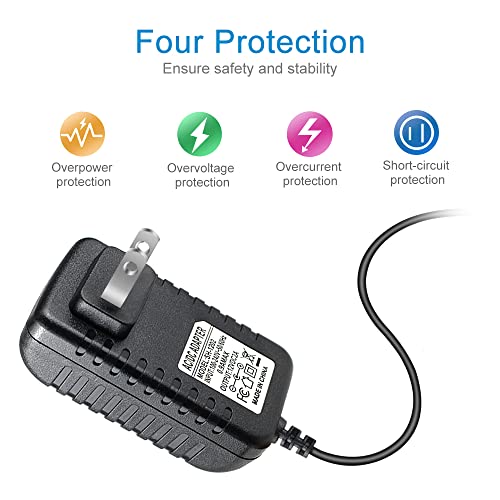 Image of 12V Power Supply, 12 Volt 2A 24W DC Power Supply with On Off Switch, Black Switching LED Power Adapter, AC 110V to 12V Wall Wart Transformer Plug for LED Strip Lights with 5.5 /2.1 DC Female Connector