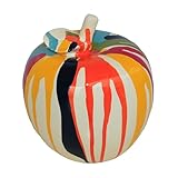 JOOMBE Fluid Fruit Sculpture Apple Artwork Resin Christmas Night Gift Series Sculpture Abstract Graffiti Ornament