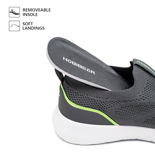 Image of HOBIBEAR Women Walking Shoes | Wide Toe Box | Slip On Sneakers