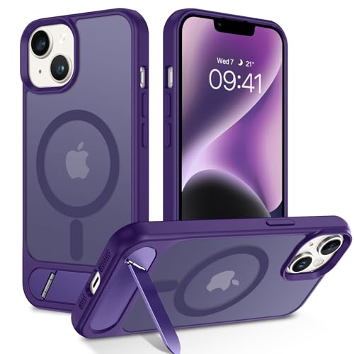 Coque iPhone 14 Plus protection militaire antichoc et translucide violette