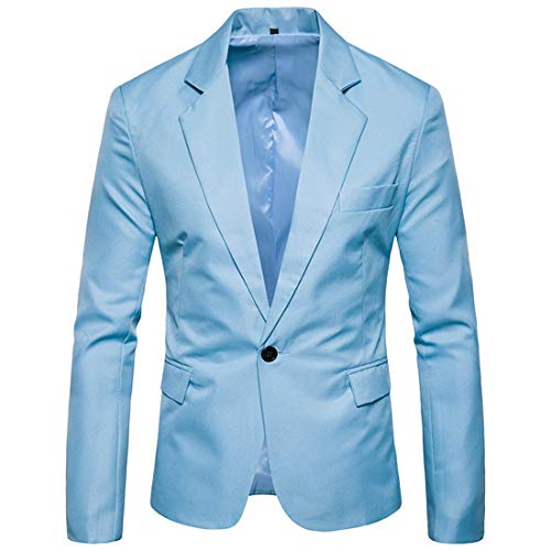 ZGRNPA Herren Slim Fit Sportlich Anzugjacke Herren Blazer für Business Hochzeit Freizeit Herren Slim fit einfarbig Sakko für Hochzeit Party Abschluss Business Modern Sakko für Hochzeit Party Cover