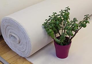 STRATO COTTON Canvas Fabric, Cotton, Natural, (L) 100 cm x (W) 163 cm-222 GSM
