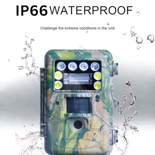 Image of T5 Trail Camera 64MP with 1080P Full HD Video, 0.7s Trigger Speed, 60 Wide Angle Lens, IR & Xenon Flash Night Vision, IP68 Waterproof, for Wildlife Forest Monitoring & Farm Security