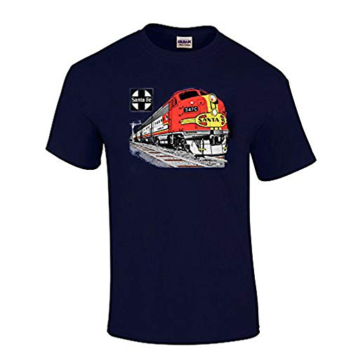 at&SF (Santa Fe) Super Chief at Night Authentic Railroad T-Shirt Kids Small (6-8) [119] Blue