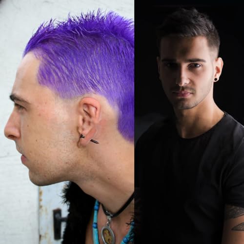 Punk Goth Black Cross Earrings for Men Women Lady Unisex Stainless Steel Drop Dangle Piercing Hoop Screw Stud Earrings Set Spike Jewelry Kit Fashion Prom Christmas Halloween Party Gifts2