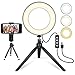 Aro de Luz LED, MACTREM Anillo de Luz Regulable 6” para Fotografía,Ring Light con Trípode y Soporte para Movíl, LED Lámpara para Maquillaje,Selfie, Youtube, Transmisión en Vivo Grabación de vídeo