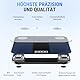 ACCUWEIGHT Personenwaage Körperfettwaage Waage Personen 180KG mit Körperfett und Muskelmasse Bluetooth Körperanalysewaage mit APP Digitale Körperanalysegerät für 17 essentielle Körperwerte