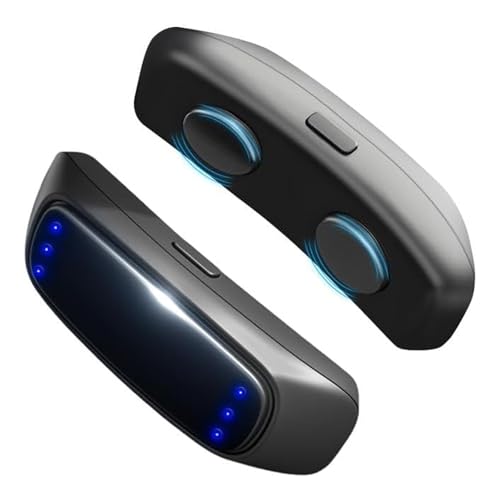 Snore Zero EMS Anti Schnarch – Maskenfreie Schlafhilfe mit EMS-Technologie, 3 Intensitätsstufen, Wasserfest & Reisefreundlich (Schwarz)