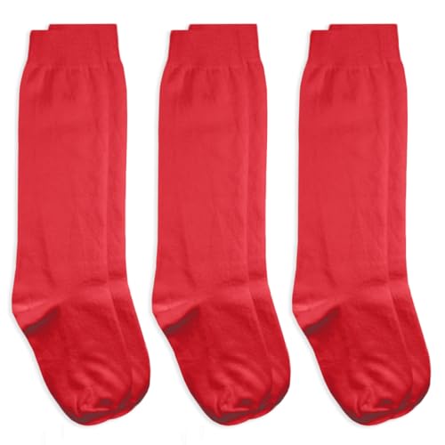 Jefferies Socks Girls' School Uniform Knee-high Sock, Pack of Three