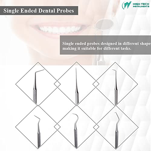 17 Pcs Professional Dental Tools, Plaque Remover for Teeth, Professional Hygiene Cleaning Kit, Stainless Steel Oral Care Tools with Tooth Scraper Tartar Remover Pick Scaler Mirror Tweezers All in One