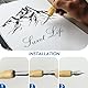 Federhalter und Halter Set, Federn Federhalter, 125mm Zeichnung Comic Pen Nib Holder, Schreibfeder Kalligraphie Stift Set mit 5 verschiedenen Federn, Federhalter für Comics Kalligraphie (2 Farben)