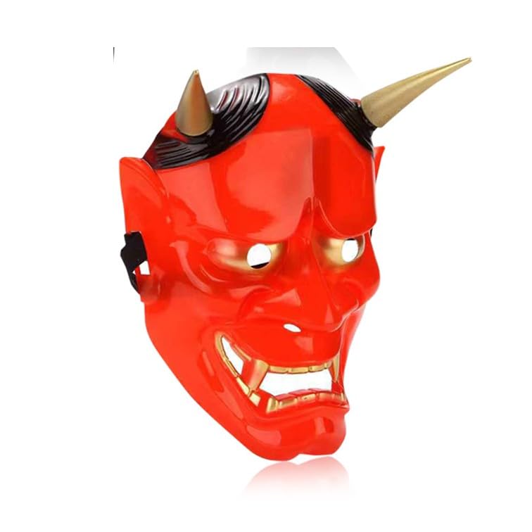 Amazon.co.jp: [WinJapan] 鬼のお面 般若 節分 鬼 赤鬼 お面