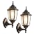 Refice Aluminum 2-Pack Waterproof Outdoor Light Fixtures Wall Mount Exterior Porch Lights, Anti-Rust Outside Lights for Patio, Garage, Doorway