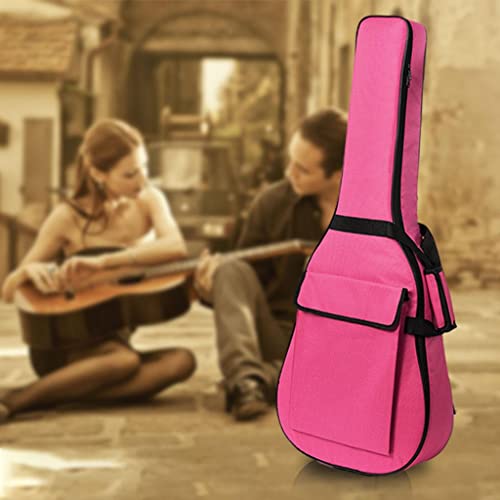 Sac de Guitare Classique Étanche à La Poussière Étui de Rangement Sac à Dos de Voyage Sangle, 41 pouces Rose - Les Beatles, Paul McCartney, John Lennon, RIngo Starr, George Harrison Sac de Guitare Classique Étanche à La Poussière Étui de Rangement Sac à Dos de Voyage Sangle, 41 pouces Rose – Image 3