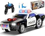 RC Télécommande voiture de police pour enfants, rechargeable, durable et facile à contrôler