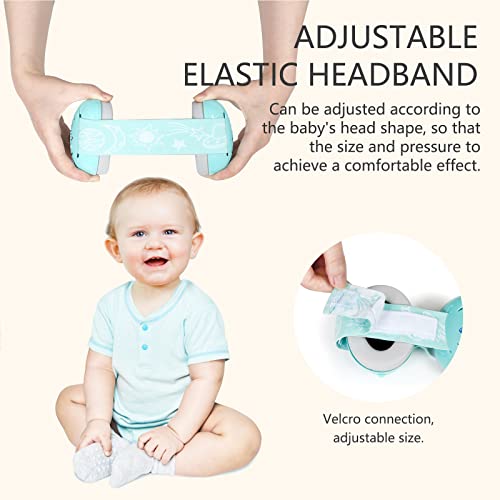 Lysian Aqua Baby Ear Muffs Noise Cancelling Headphone For Infants With Elastic Headband, Hearing Protection Kid Earmuffs For Sleep, Music Festival, Games,Travel, Plane #TOP3