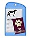 Live Animal Label Set of 5 Stickers w/Pet Passport Pouch Blue