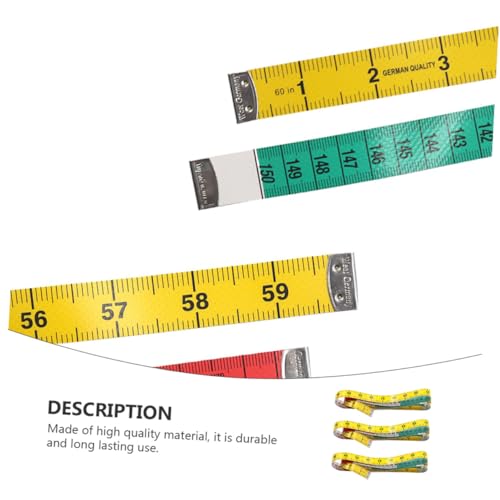 Set 3 Cintas Métricas Retráctiles Flexibles Para Medición miniatura 3