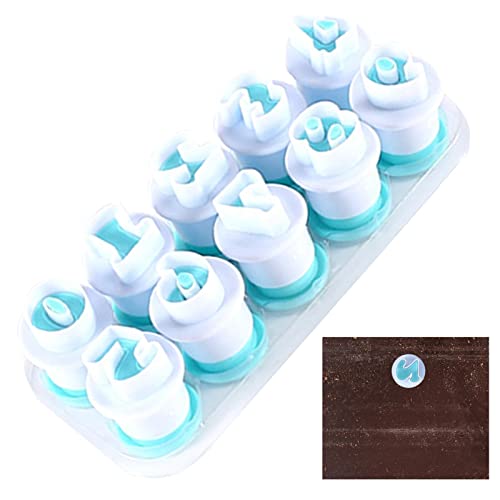 Produktbild von Stempelkissen Blau 7 Stück Acryl Stempelblöcke Set, Acryl Transparent Stempelblock Mit Gitter Für DIY Fotoalbum Scrapbooking Handwerk Stempel Silikon