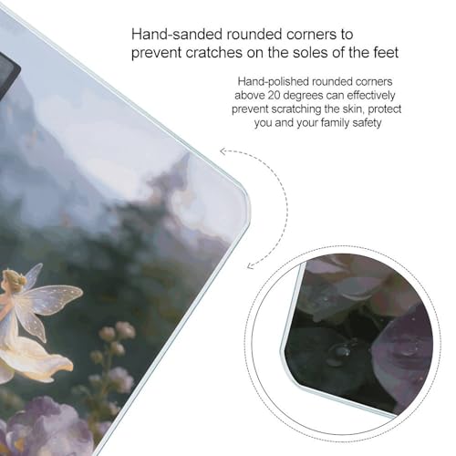 Báscula Digital Floral Fantasy para Baño con Pantalla LCD miniatura 4