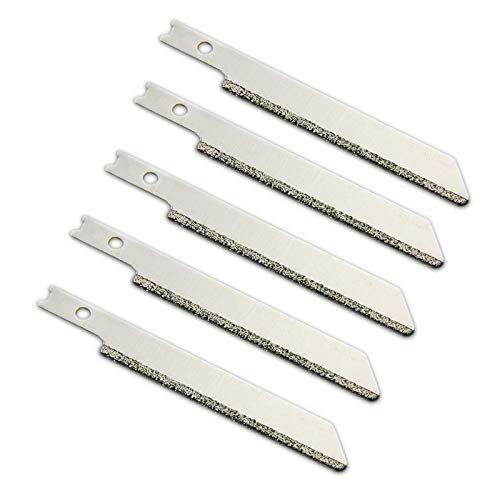 Maslin 5pcs 76mm 3 inch Jig Saw Blades Diamond Cutter Cutting Blade U-shank