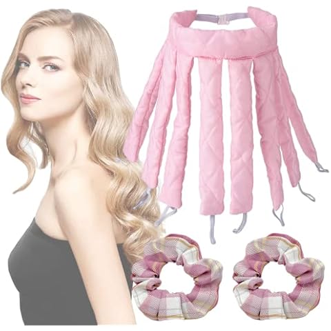Heatless Curling Rod, Octopus No Heat Hair Curlers Headband Wave Curls Lazy Curler Soft Sleeping Hair Rollers Wave Curls Lazy Curler Set DIY Hair Styling Tools Cover
