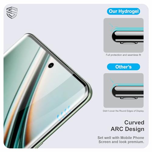 Image of Skyddshield TPU hydrogel Edge to Edge Screen Protector Guard for Realme 11 Pro Plus 5G, Realme 11 Pro 5G and Honor 90 5G (6.7 Inch) with Easy Self Installation Kit | Fingerprint Support | Transparent