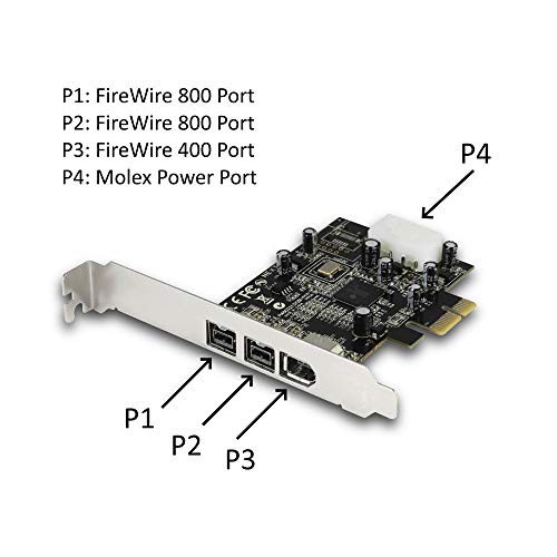 Vantec 2+1 Firewire 800/400 Pcie Combo Host Card (Ugt-Fw210) #TOP3