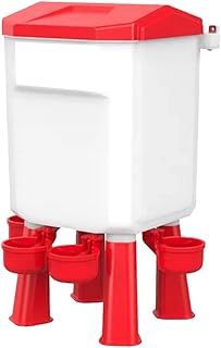 yasoe Abreuvoir pour Poulet Suspendu en Plastique. Abreuvoir à Volaille avec Pieds Amovibles pour Poulet, Dinde, Oie, Canard, Pigeon. Capacité de 7L.