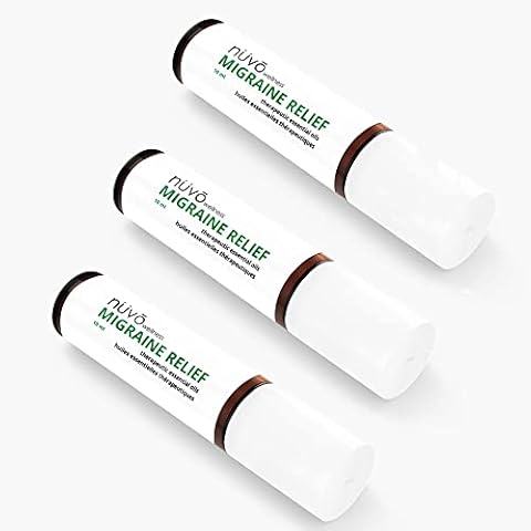 Migraine Relief Roll-On, Made with Peppermint, Lavender, Eucalyptus, & Other Aromatherapy Essential Oils, for Headaches, Body Pain, and Sore Muscles Cover