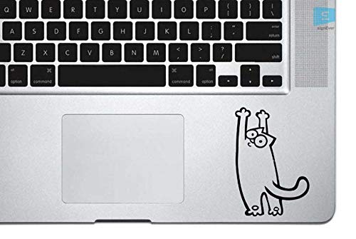 SIGN EVER Funny Cat Standing Stickers for Laptop Trackpad 15.6 14 13 Inches and All Models Laptop Stickers L x H 5.00 cm x 6.50 cm Pack of 2 (B084RKP7VQ) Amazon Price History, Amazon Price Tracker
