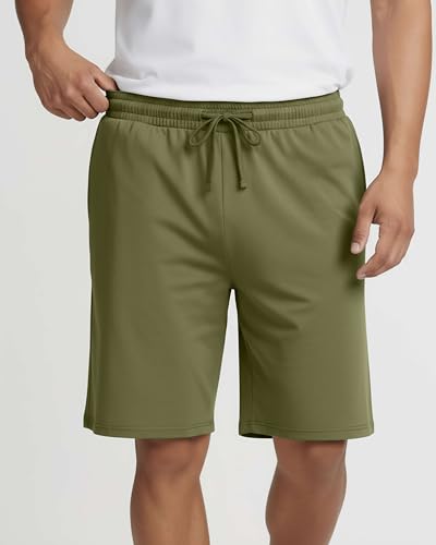 Image of 3 Pack Men's Pajama Shorts Sleep Lounge Casual PJ Comfy Cooling Pockets | Available In Big & Tall, Soft, Stretchy, Breathable, Elastic Waist, Athletic, Gym, Workout, Sweat, Summer, Night, Bottoms