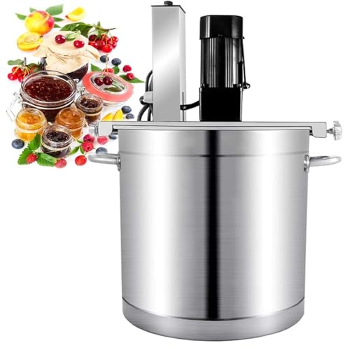 Hot Pot Seasoning Bottom Soup Sauce Stirrer,Commercial Food Stirrer Pot,Stainless Steel Gas Heeating,For Restaurant Food Factory Home Cooking,20l,20L