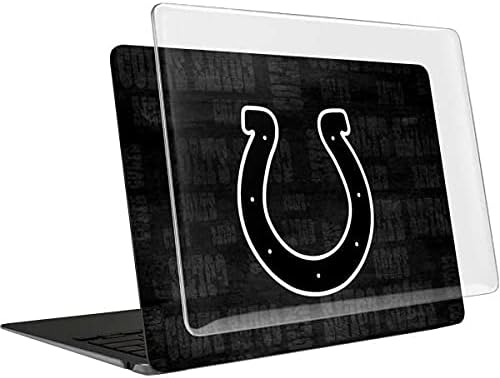 Skinit Case + Skin Compatible with MacBook Air 13in M1 (2021) - Officially Licensed NFL Indianapolis Colts Black & White Design