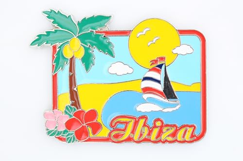 3D City Metal Fridge Magnets Country Holiday Souvenir London Paris NewYork Berlin Dubai Amsterdam Rome Prague Milan Barcelona Venice (Ibiza)