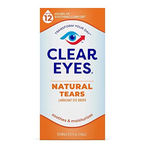 Clear Eyes Natural Tears Eye Drops, 0.5 Fl Oz