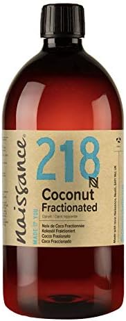 naissance Fractionated Coconut Oil 32 fl oz - Pure Natural, Vegan, Non GMO, Hexane Free, Cruelty Free - Moisturizing & Hydrating - Ideal for Aromatherapy, Massage and DIY Beauty Recipes