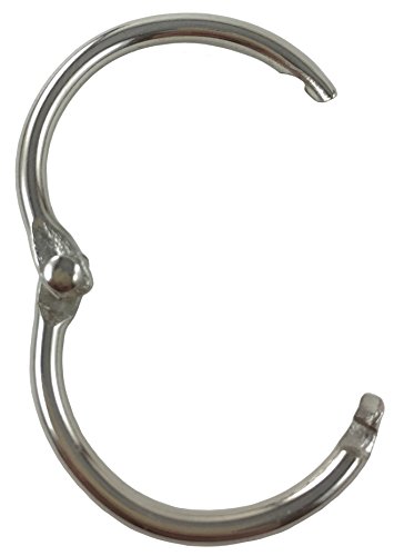 Image of Clipco Book Rings Small 1-Inch Nickel Plated Metal (100-Pack)