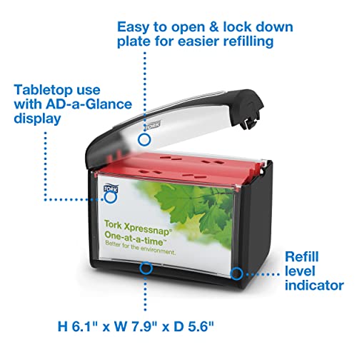 Tork Xpressnap Tabletop Napkin Dispenser Black, 6232100 - image 2